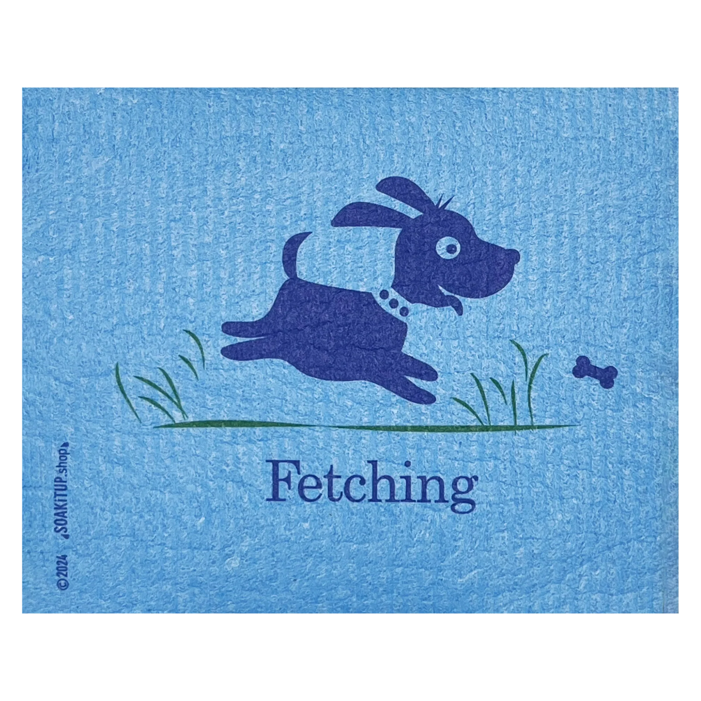 Fun Fetching Dog | Eco-friendly Swedish Dishcloth- Soak iT Up