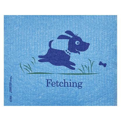 Fun Fetching Dog | Eco-friendly Swedish Dishcloth- Soak iT Up