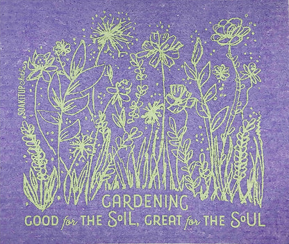 Gardening, Good for the SOIL, Great for the SOUL | Eco-friendly Swedish Dishcloth- Soak iT Up