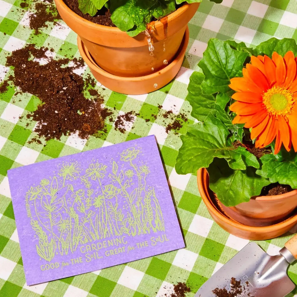 Gardening, Good for the SOIL, Great for the SOUL | Eco-friendly Swedish Dishcloth- Soak iT Up