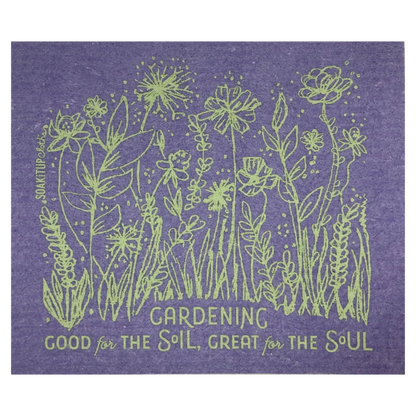 Gardening, Good for the SOIL, Great for the SOUL | Eco-friendly Swedish Dishcloth- Soak iT Up