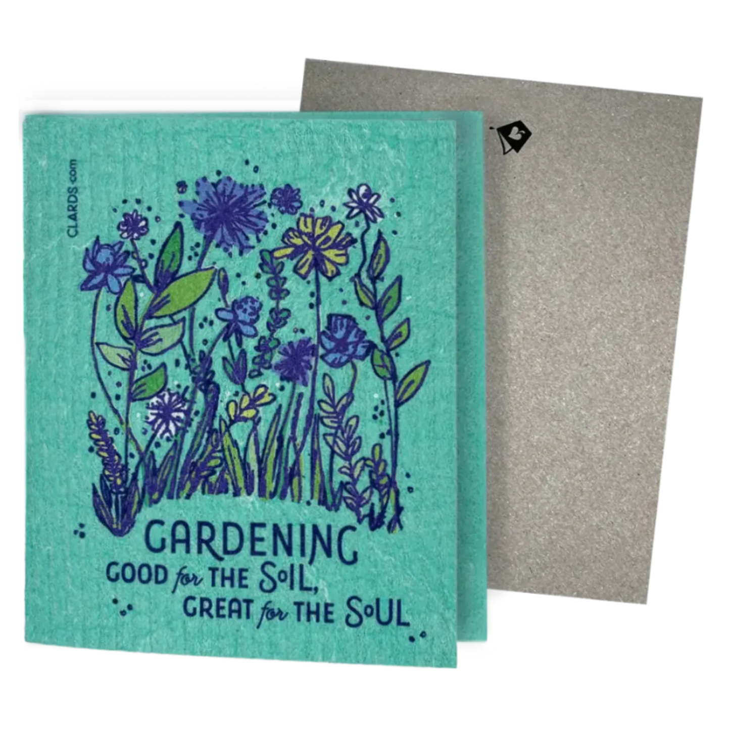 Gardening Great for the Soul | Eco Greeting Card Turns Into Cleaning Cloths | Soak iT Up Clards