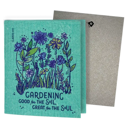 Gardening Great for the Soul | Eco Greeting Card Turns Into Cleaning Cloths | Soak iT Up Clards