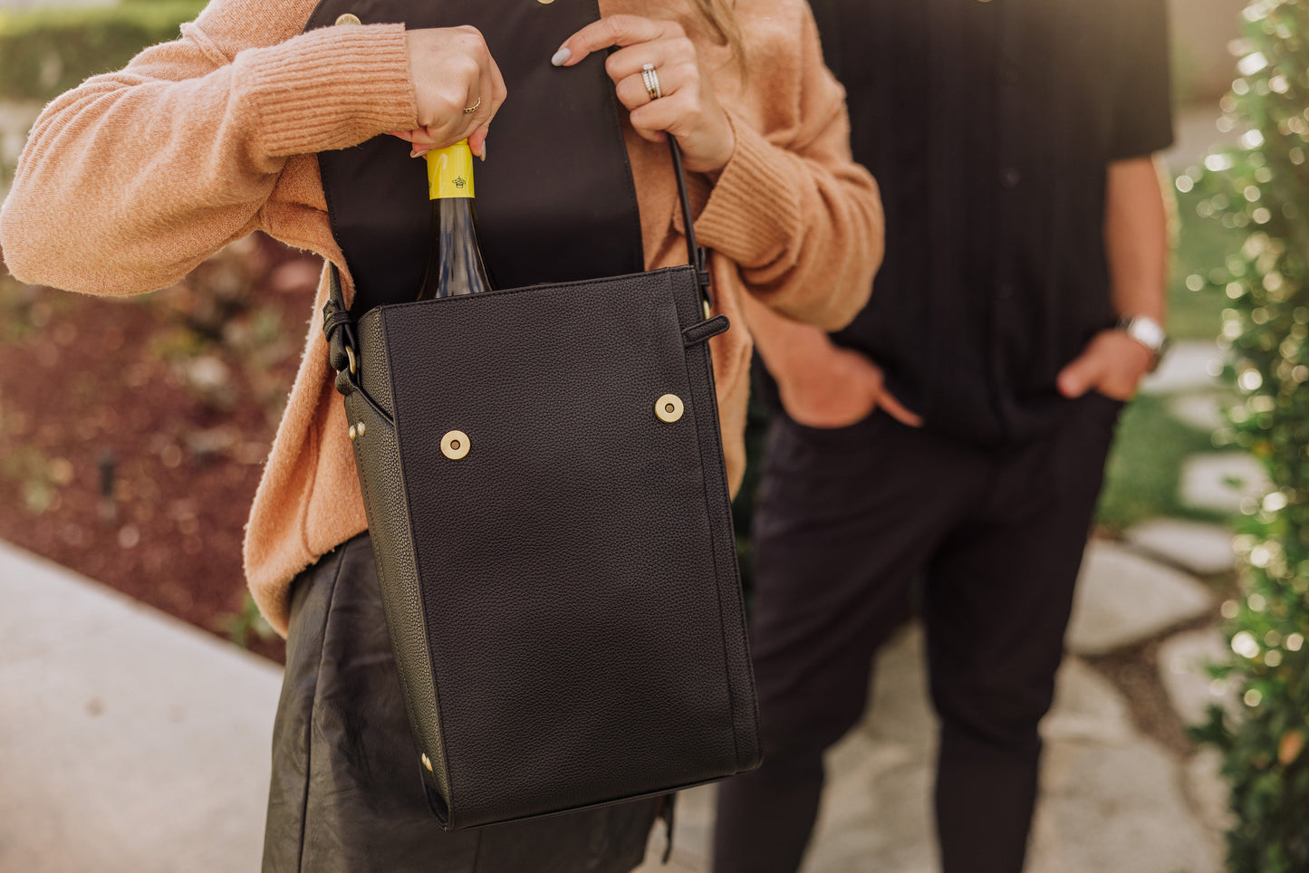 Barossa Two Bottle Leatherette Wine Tote