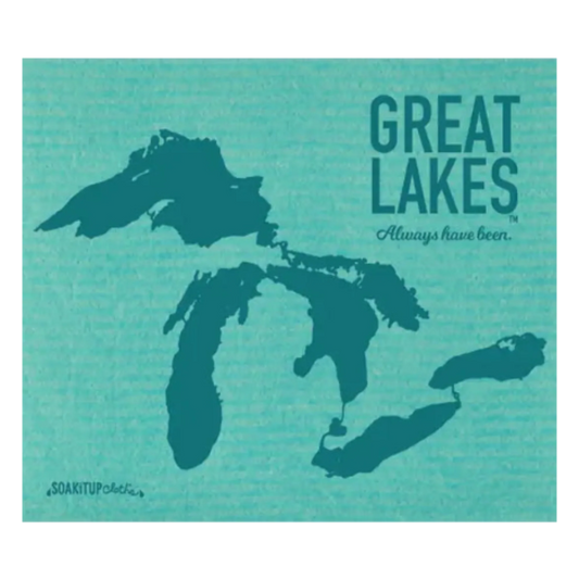 GREAT LAKES Always have been | Eco-friendly Swedish Dishcloth- Soak iT Up