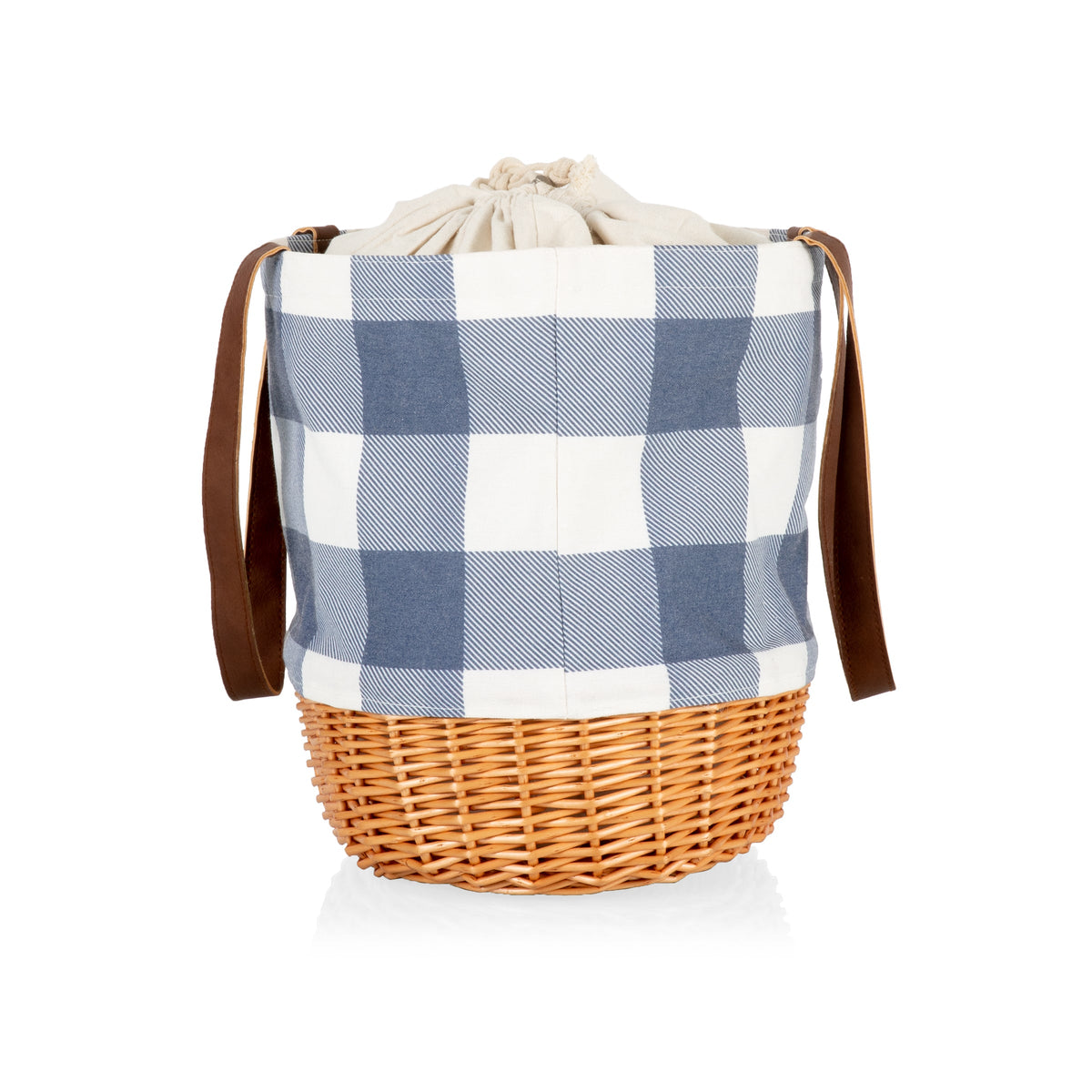 Coronado Canvas and Willow Basket Tote