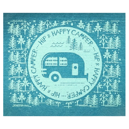 Hip & Happy Camper | Eco-friendly Swedish Dishcloth- Soak iT Up