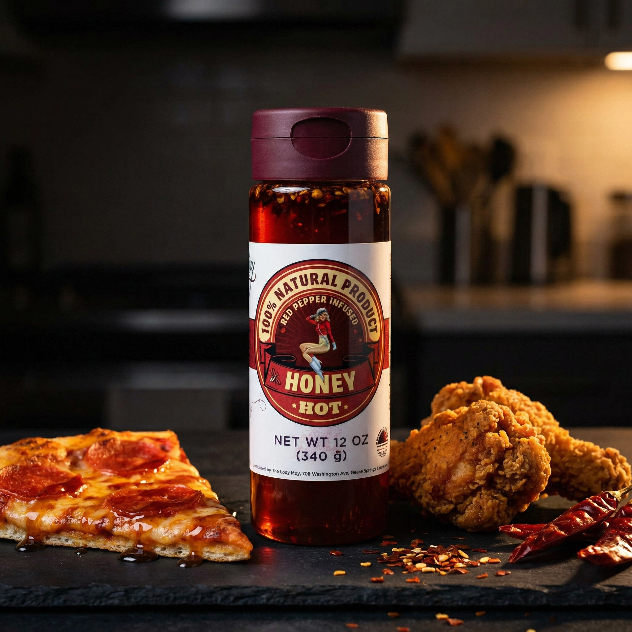 Honey Trio 3-Pack Gift Set - Raw, Hot & Vanilla Honey | Small Batch Farm Grown | Lady May