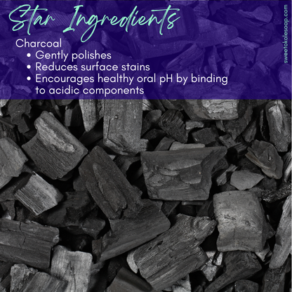 Charcoal Tooth Powder, Unflavored with 5% Hydroxyapatite