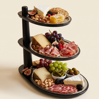 3-Tier Rotating Serving Stand
