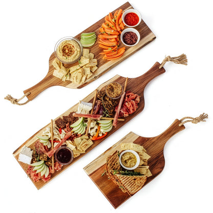 Set of 3 Artisan Serving Planks (18", 24", 30")