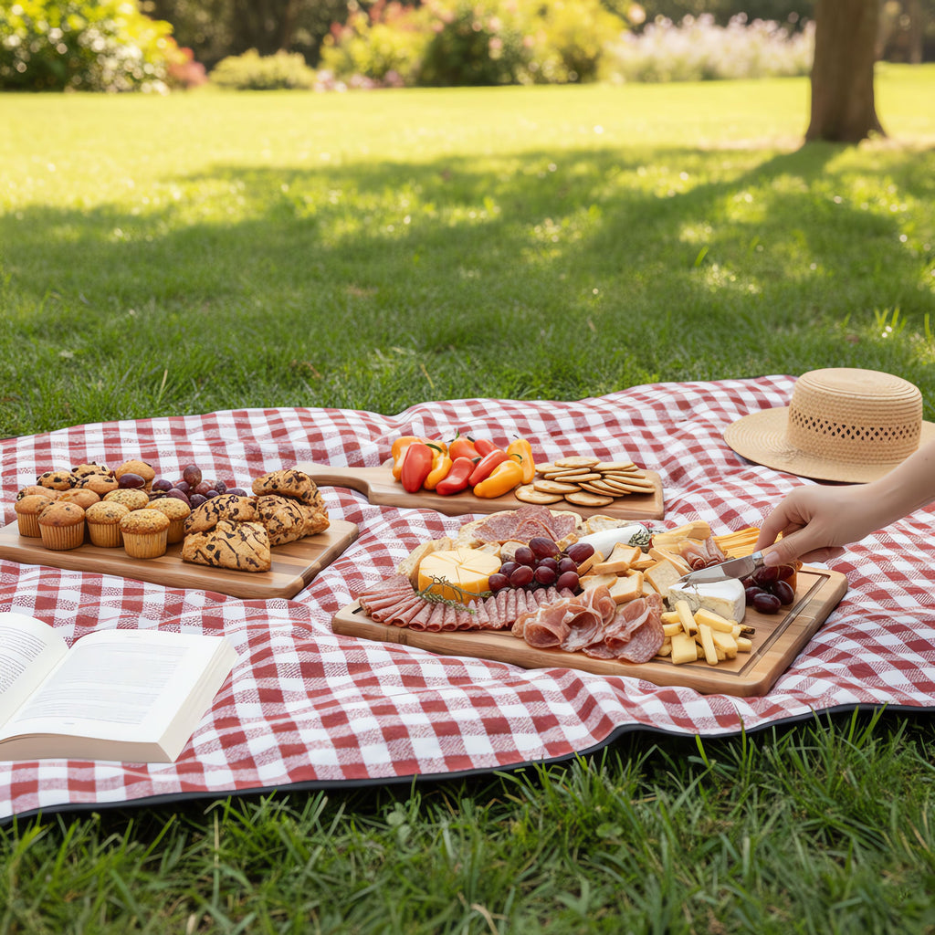 3-Piece Acacia Wood Charcuterie Board Set
