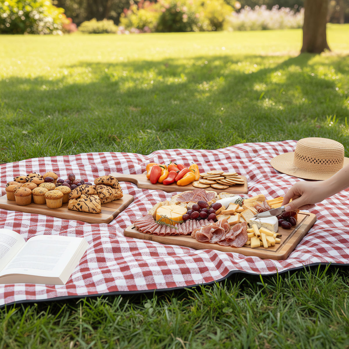 3-Piece Acacia Wood Charcuterie Board Set