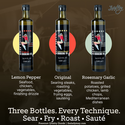 Premium Grass-Fed Beef Tallow Cooking Oil - Restaurant-Proven | Choose Your Flavor