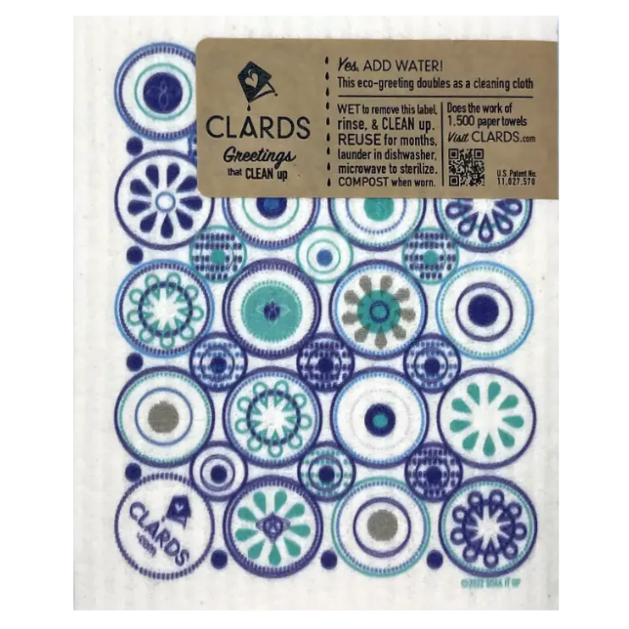 Do What You Love Today Greeting Card Turns Into a Swedish Sponge Cloth | Soak iT Up Clard®