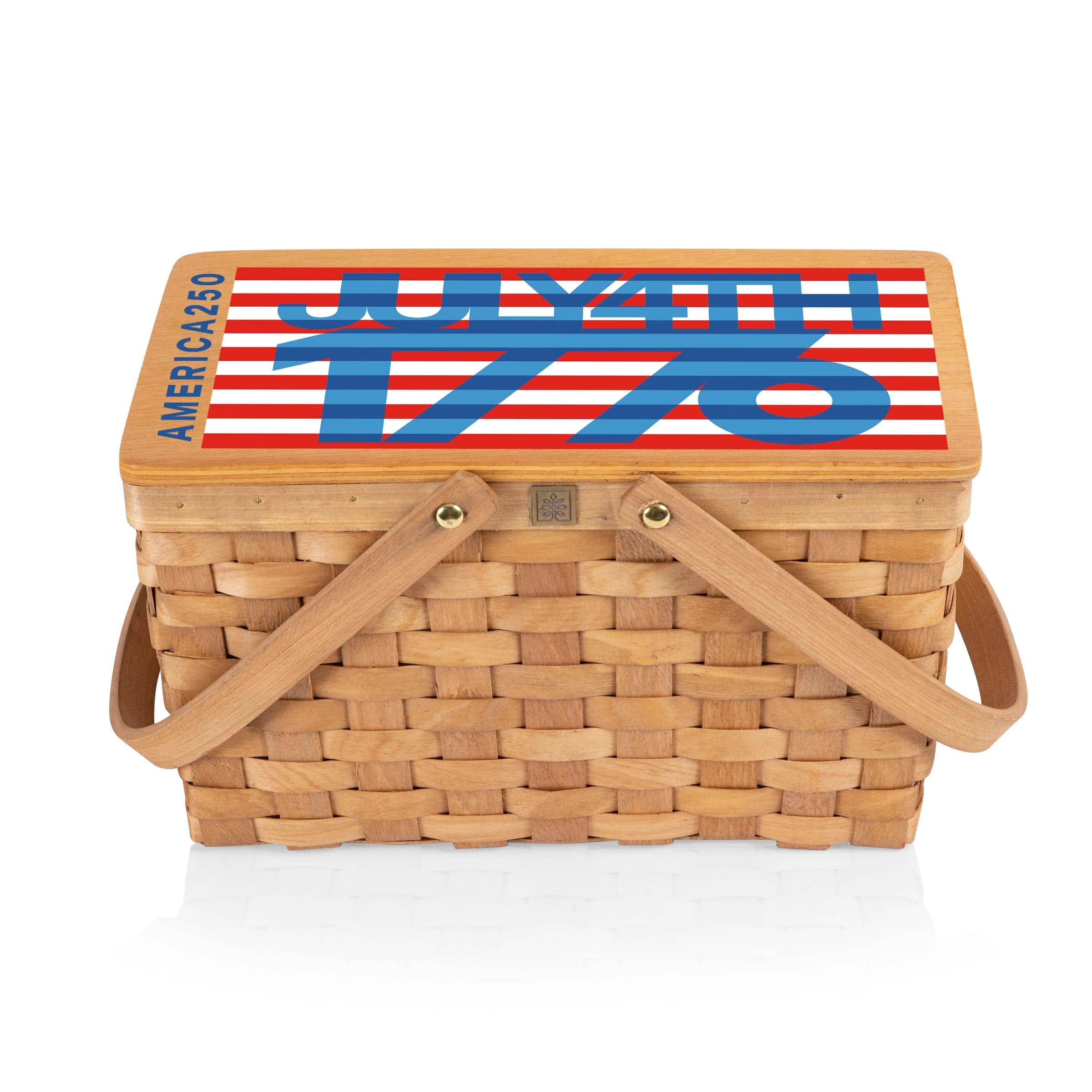 America250 July 4th 1776 (Flag) - Poppy Personal Picnic Basket
