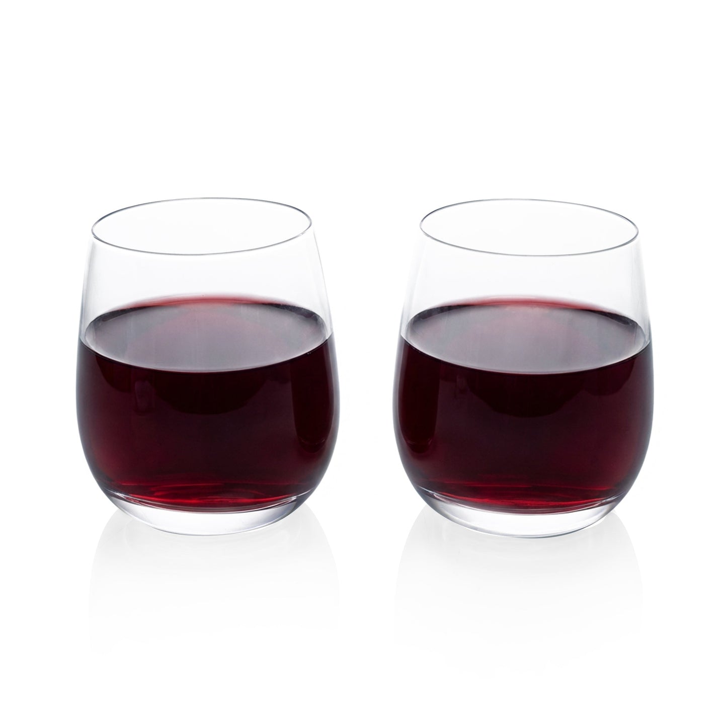 Set of 2 Stemless Wine Glasses