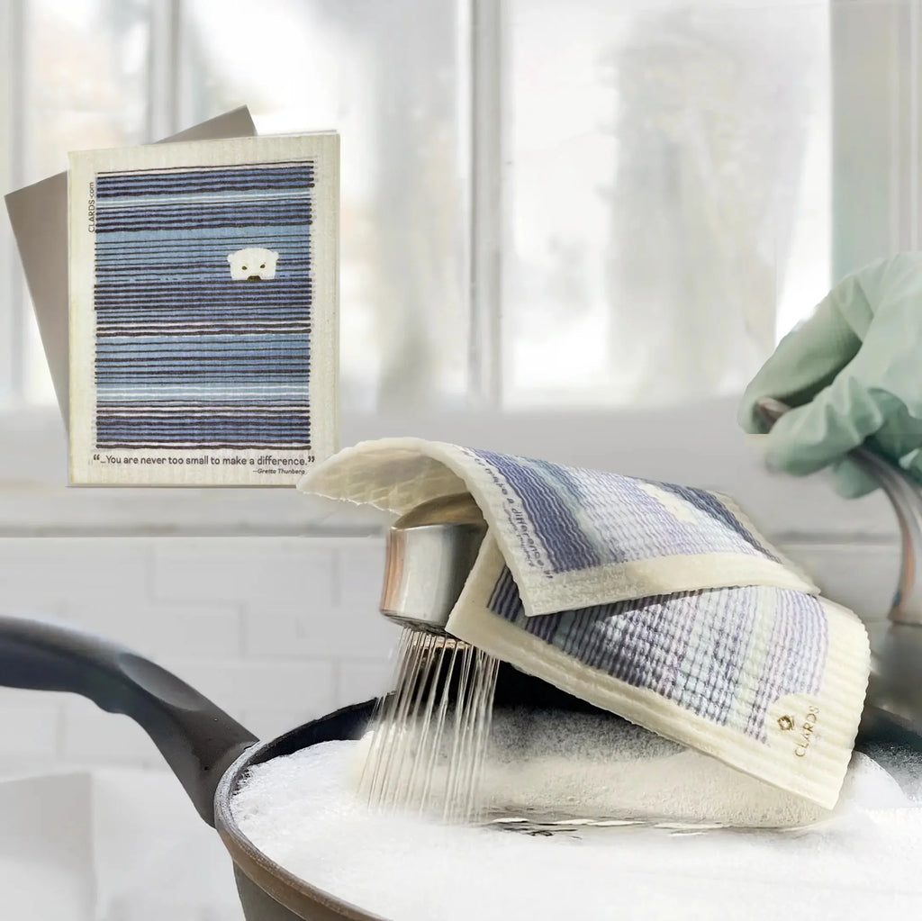 Eco-Greeting Turn Cleaning Cloths- Never Too Small to Make a Difference |Soak iT Up Clards®®