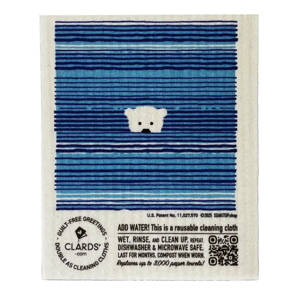 Eco-Greeting Turn Cleaning Cloths- Never Too Small to Make a Difference |Soak iT Up Clards®®