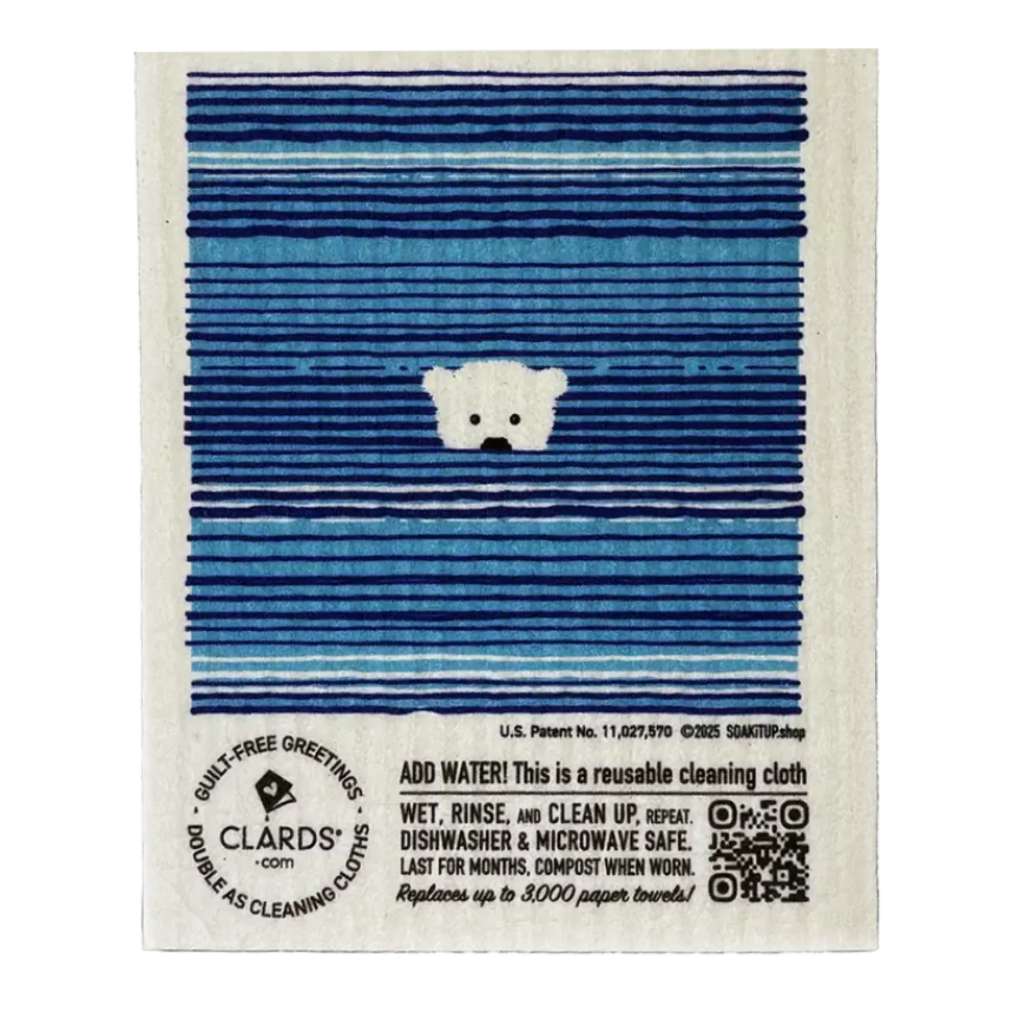 Eco-Greeting Turn Cleaning Cloths- Never Too Small to Make a Difference |Soak iT Up Clards®®