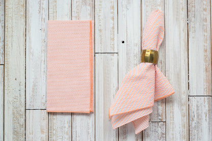 Seersucker Dinner Napkins, set of 4