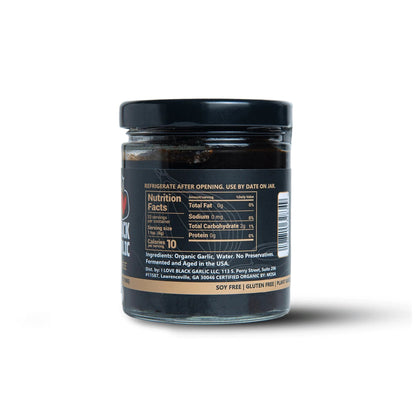 Black Garlic Purée Paste in Glass Jar Umami for Easy Cooking 7 oz