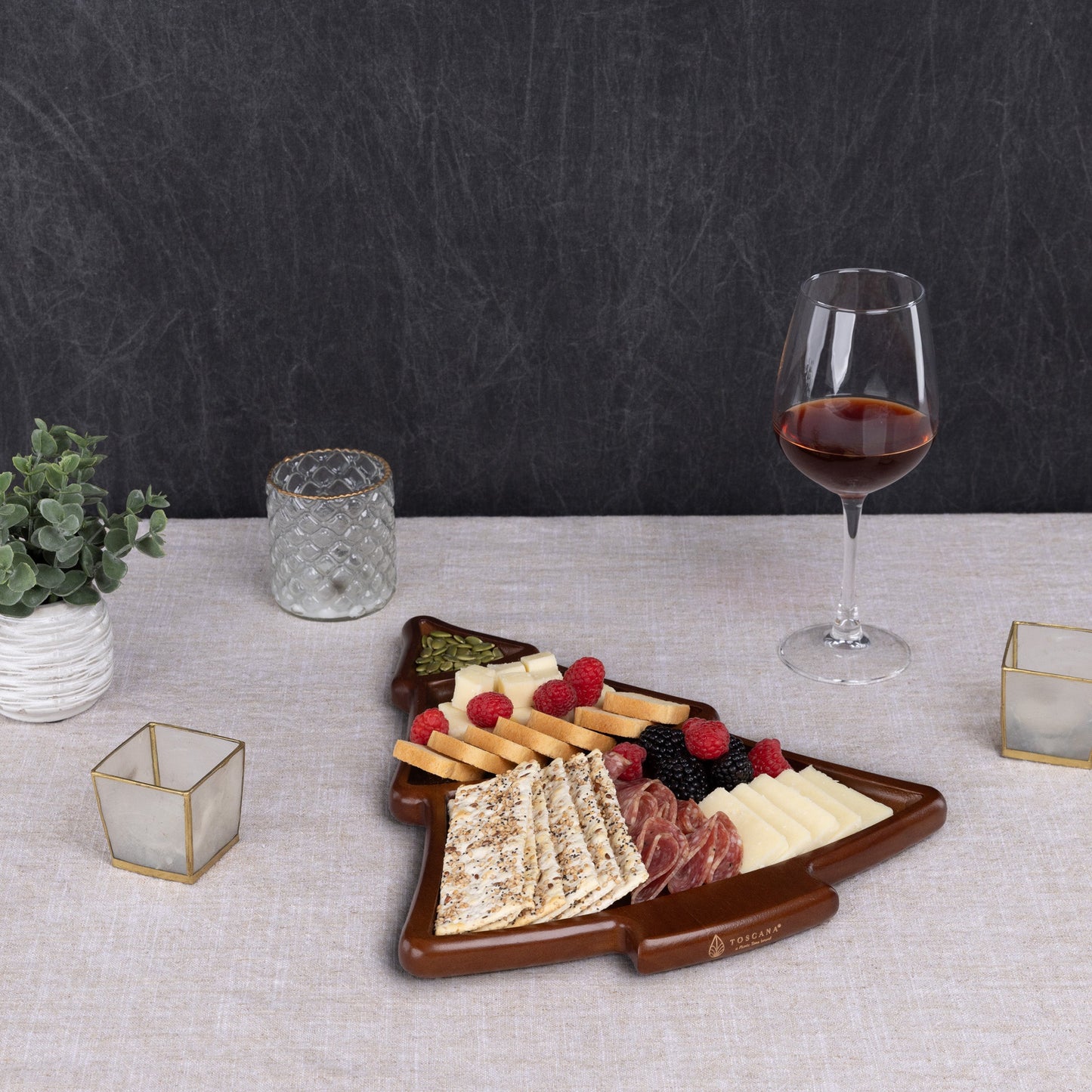 Christmas Tree Sectioned Serving Tray
