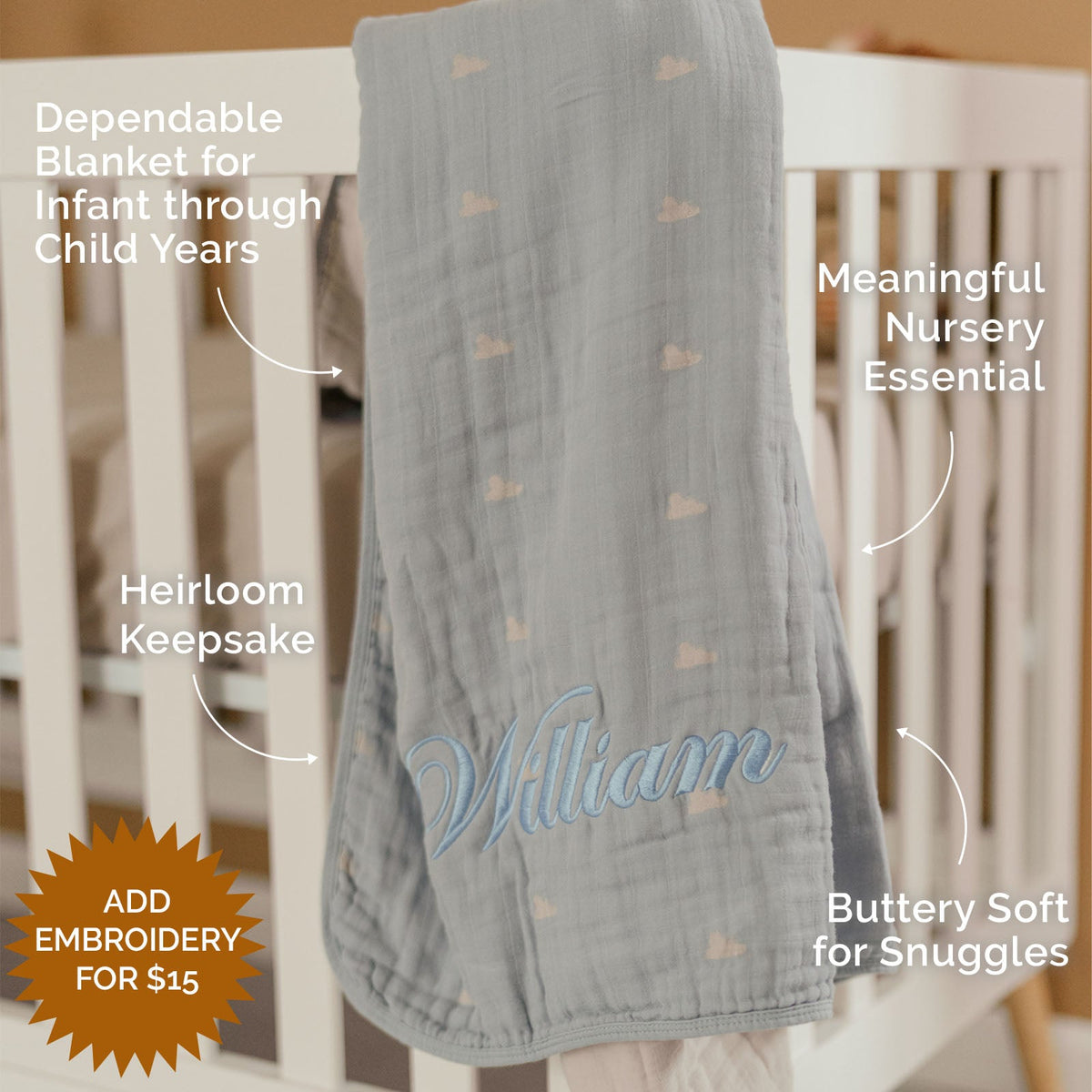 Stormy Blue Checker Quilt