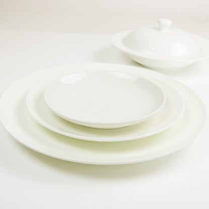 Angelic White Dinner Plates-Set Of 4