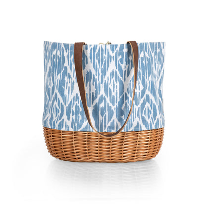 Coronado Canvas and Willow Basket Tote