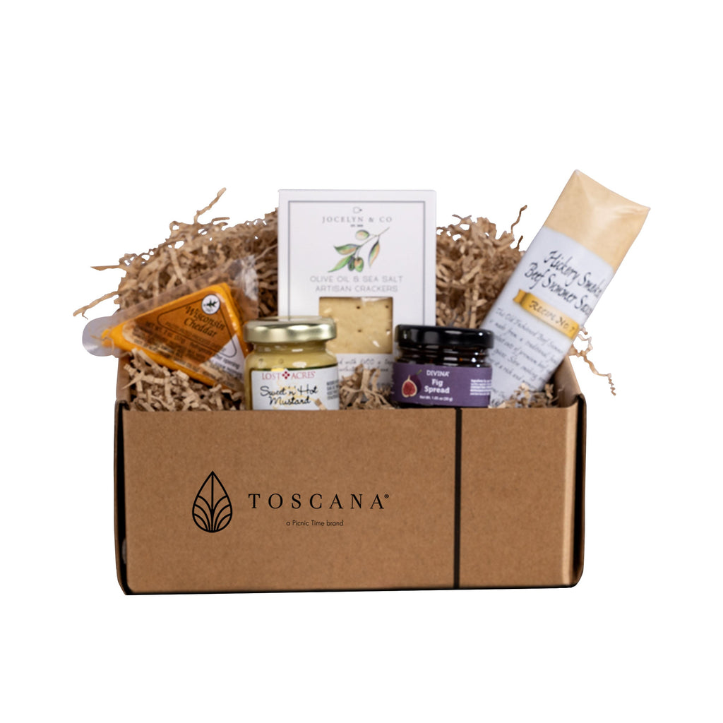 Brie Cheese Board with Gourmet Gift Pack