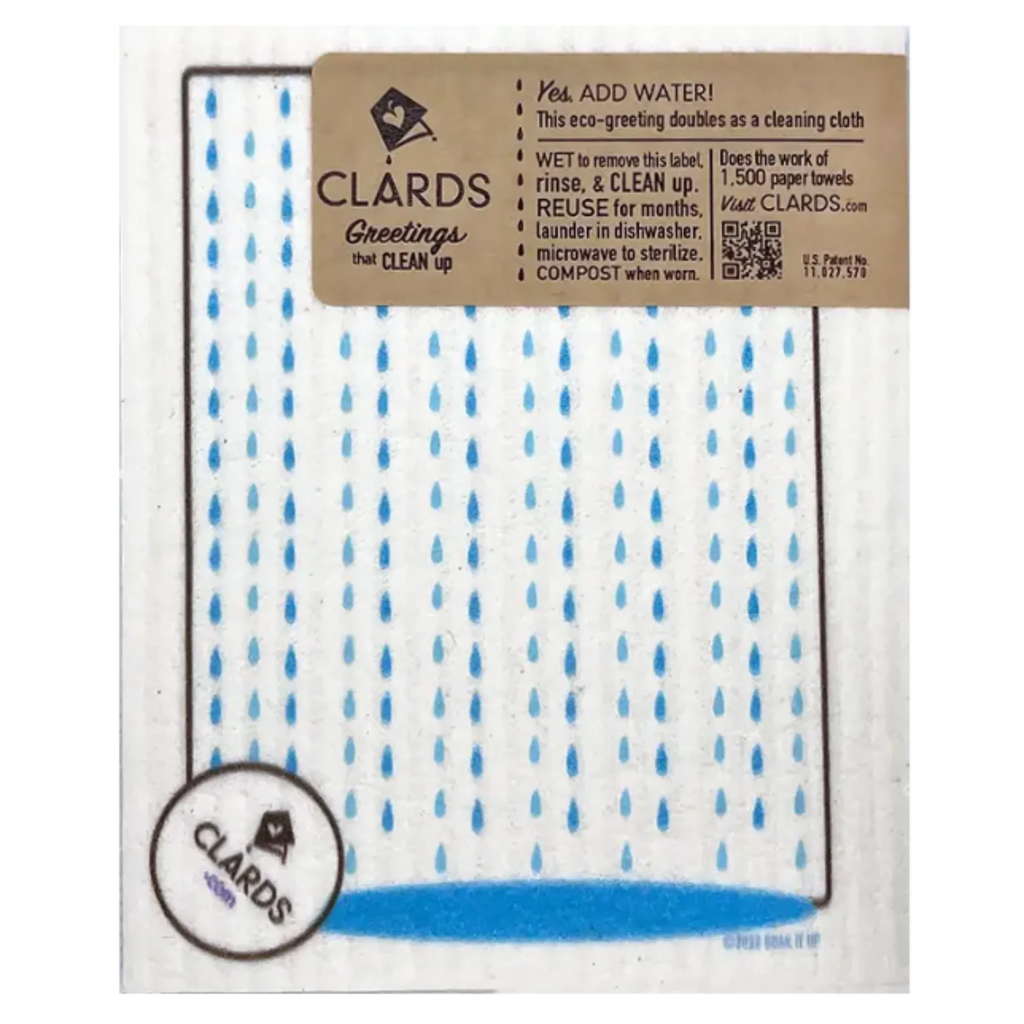 Sh*t Happens Soak iT Up Greeting Card Turns Into a Swedish Sponge Cloth | Soak iT Up Clard®