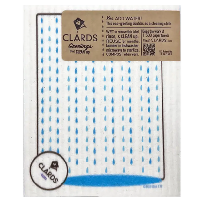 Sh*t Happens Soak iT Up Greeting Card Turns Into a Swedish Sponge Cloth | Soak iT Up Clard®