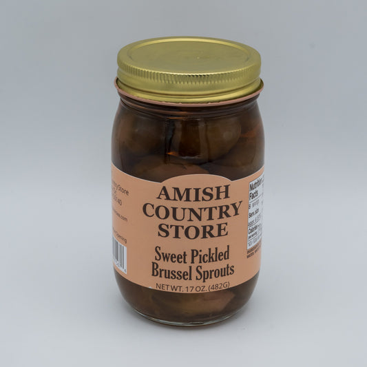 Sweet Pickled Brussels Sprouts | Old-Fashioned Country Pantry Pickle | 17 oz