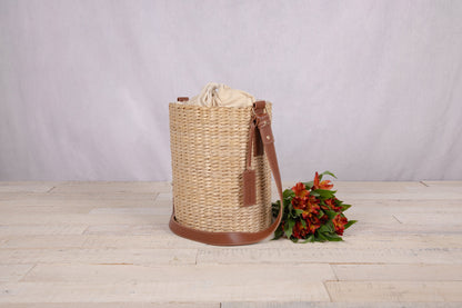 Palermo Rush Insulated Bucket Tote with Leather Straps