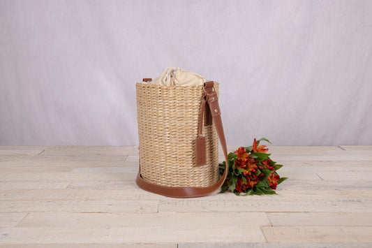 Palermo Rush Insulated Bucket Tote with Leather Straps