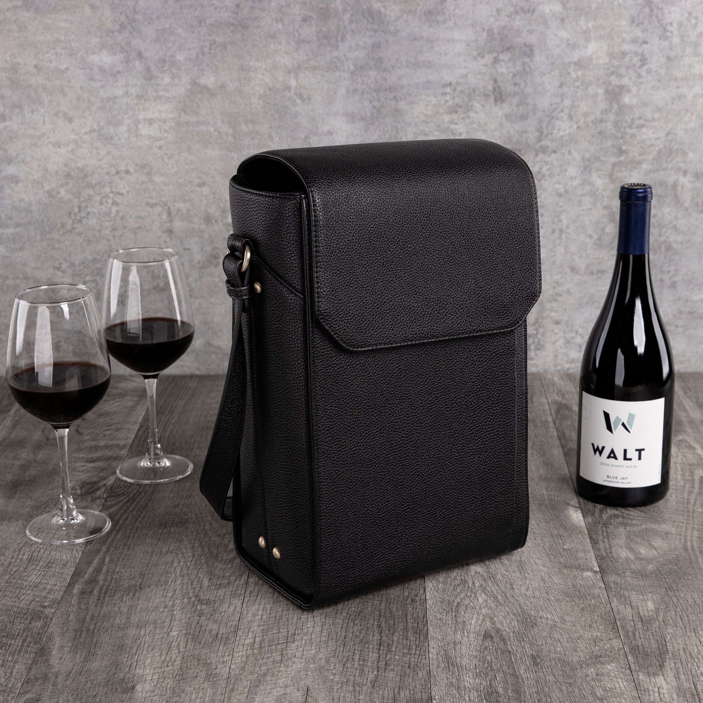 Barossa Two Bottle Leatherette Wine Tote