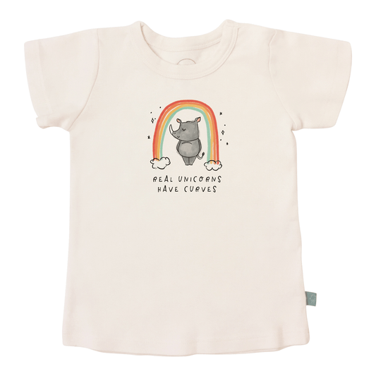 graphic tee | unicorn curves