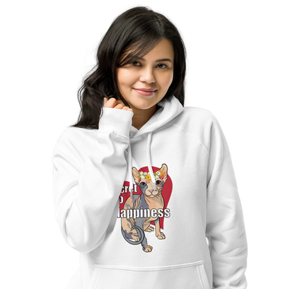 "MY SECRET TO HAPPINESS" ECO HOODIE