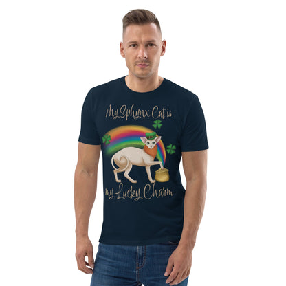 "MY SPHYNX IS MY LUCKY CHARM" UNISEX ECO TEE