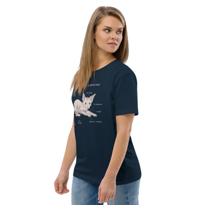 "ANATOMY OF A SPHYNX" UNISEX ORGANIC TEE