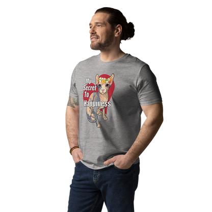 "MY SECRET TO HAPPINESS" UNISEX ECO TEE