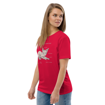 "ANATOMY OF A SPHYNX" UNISEX ORGANIC TEE