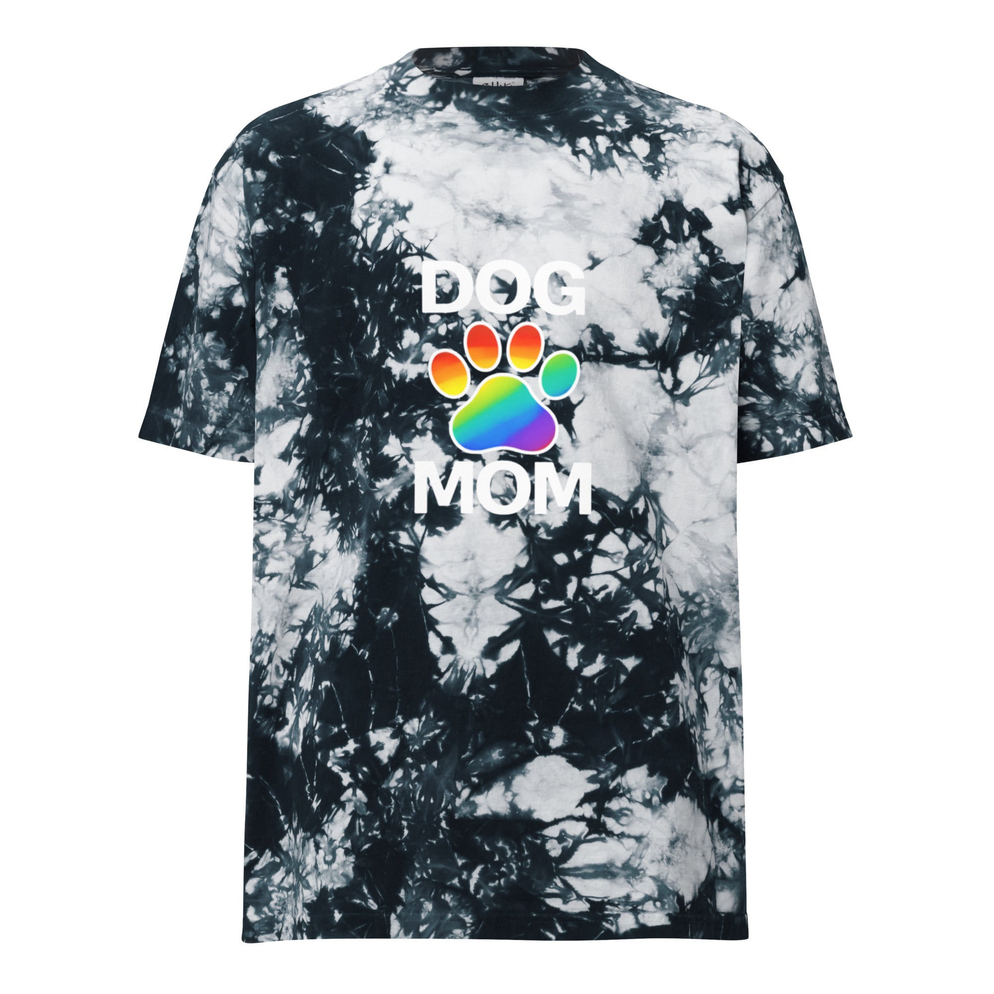 Pride Dog Mom Oversized Tie-dye T-shirt (3 Colors)
