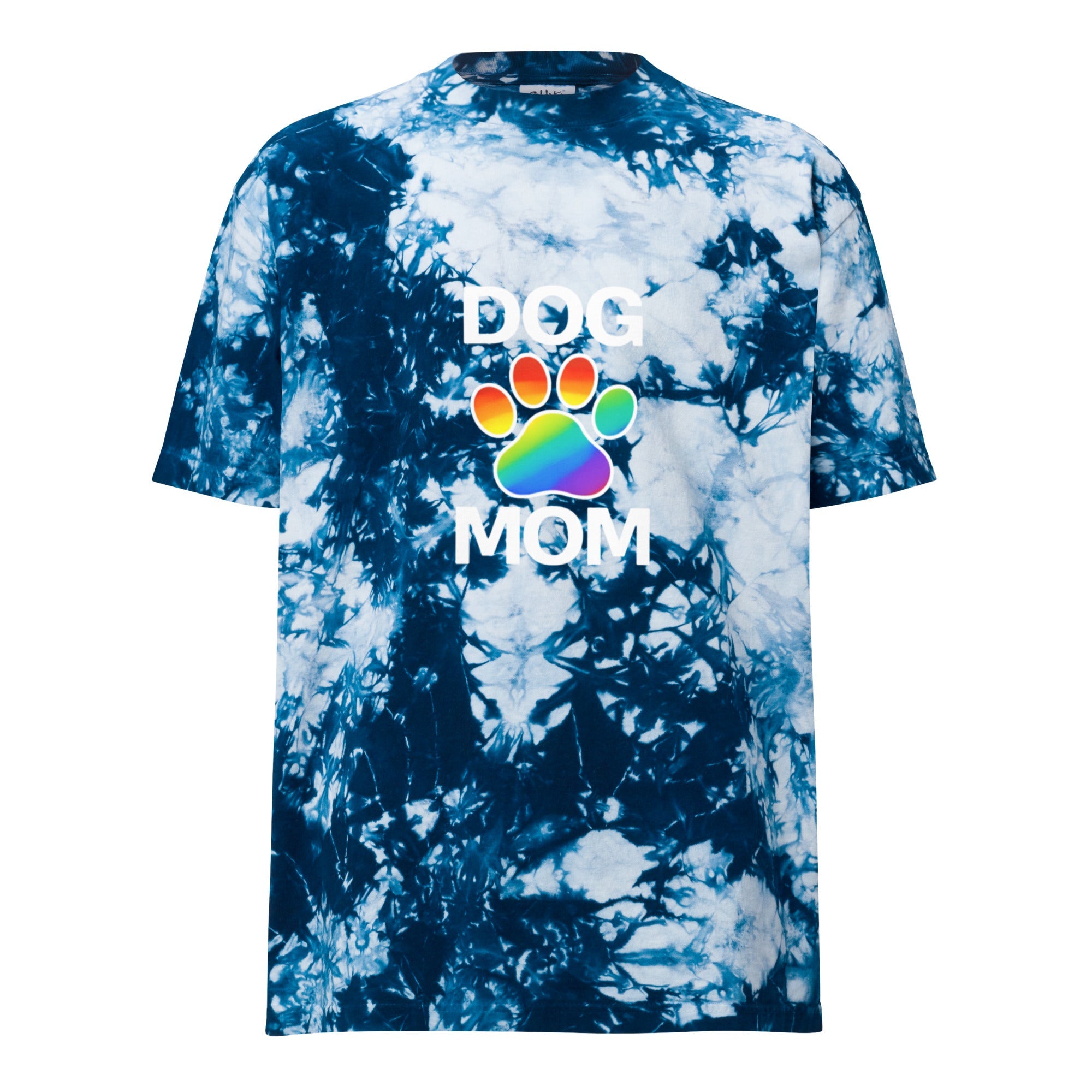 Pride Dog Mom Oversized Tie-dye T-shirt (3 Colors)