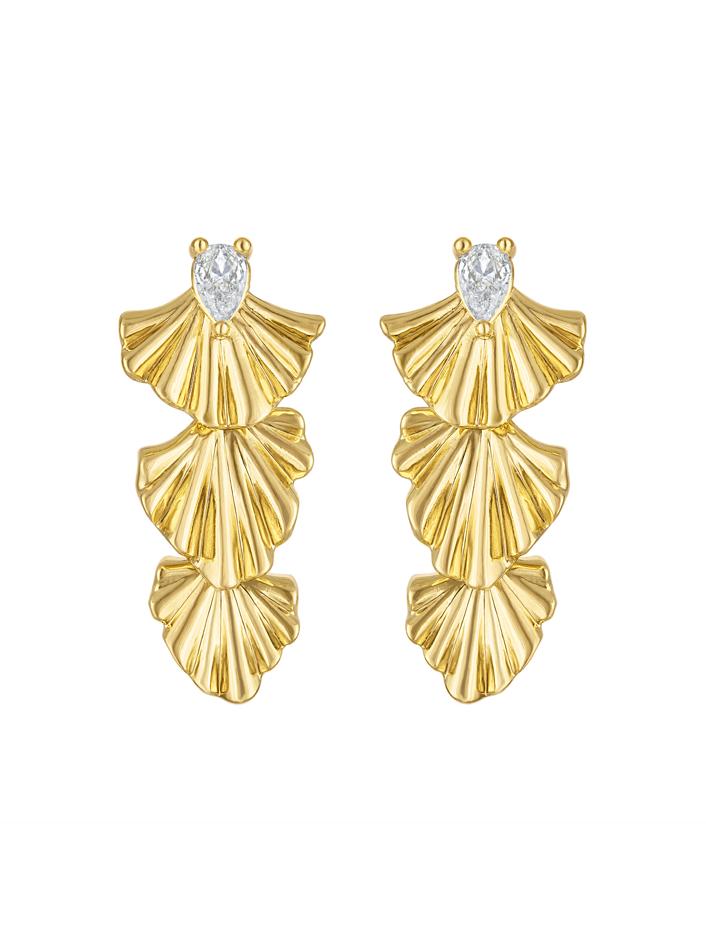 Drew Drop Fan Earring