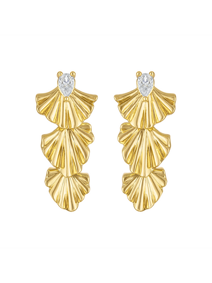 Drew Drop Fan Earring
