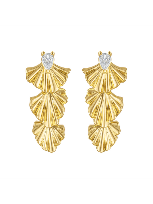 Drew Drop Fan Earring