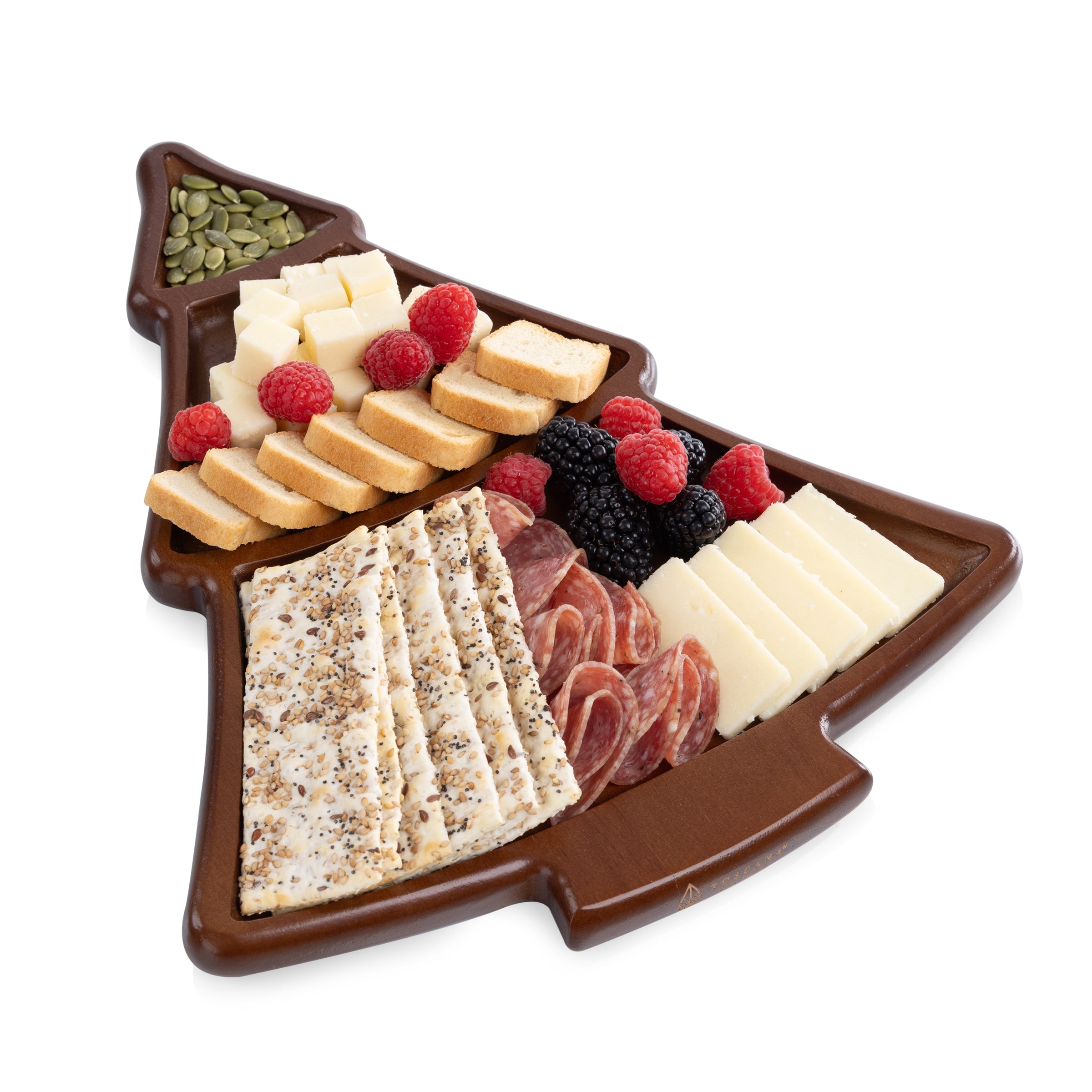 Christmas Tree Sectioned Serving Tray