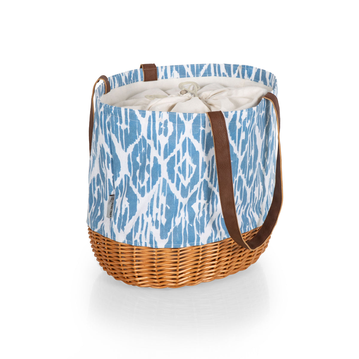 Coronado Canvas and Willow Basket Tote